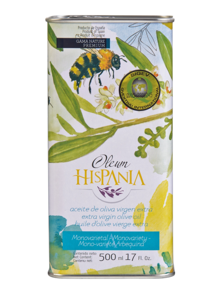 Oleum Hispania Nature Premium Arbequina Bidon 500 ml. - Oliva Oliva