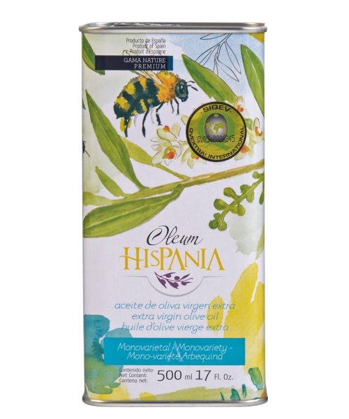 Oleum Hispania Nature Premium Arbequina Blechdose 500 ml - Oliva Oliva