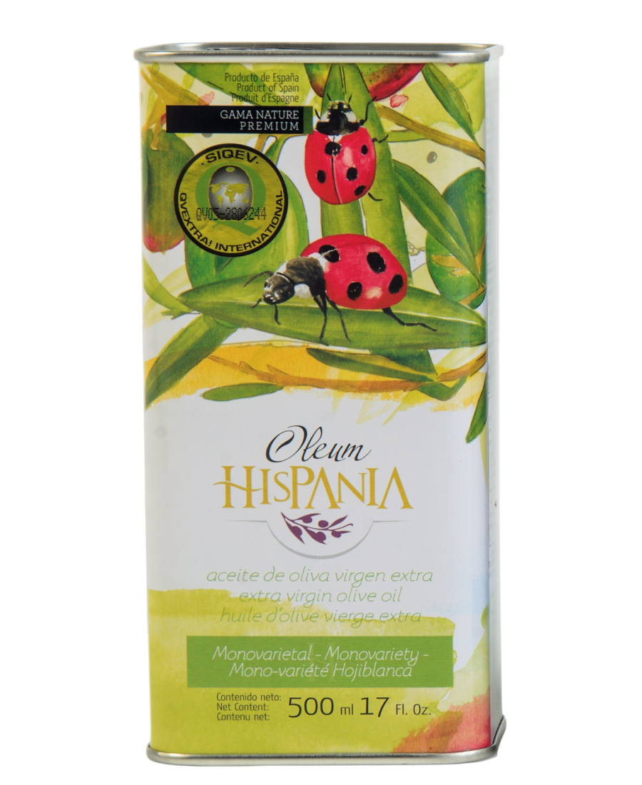 Oleum Hispania Nature Premium Hojiblanca Tin 500 ml. - Oliva Oliva