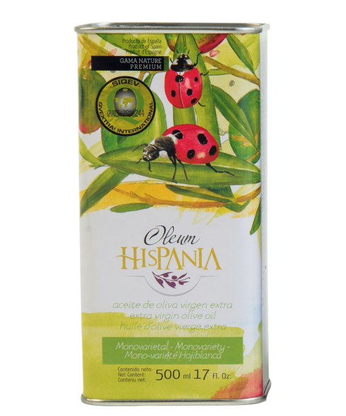 Oleum Hispania Nature Premium Hojiblanca Tin 500 ml. - Oliva Oliva