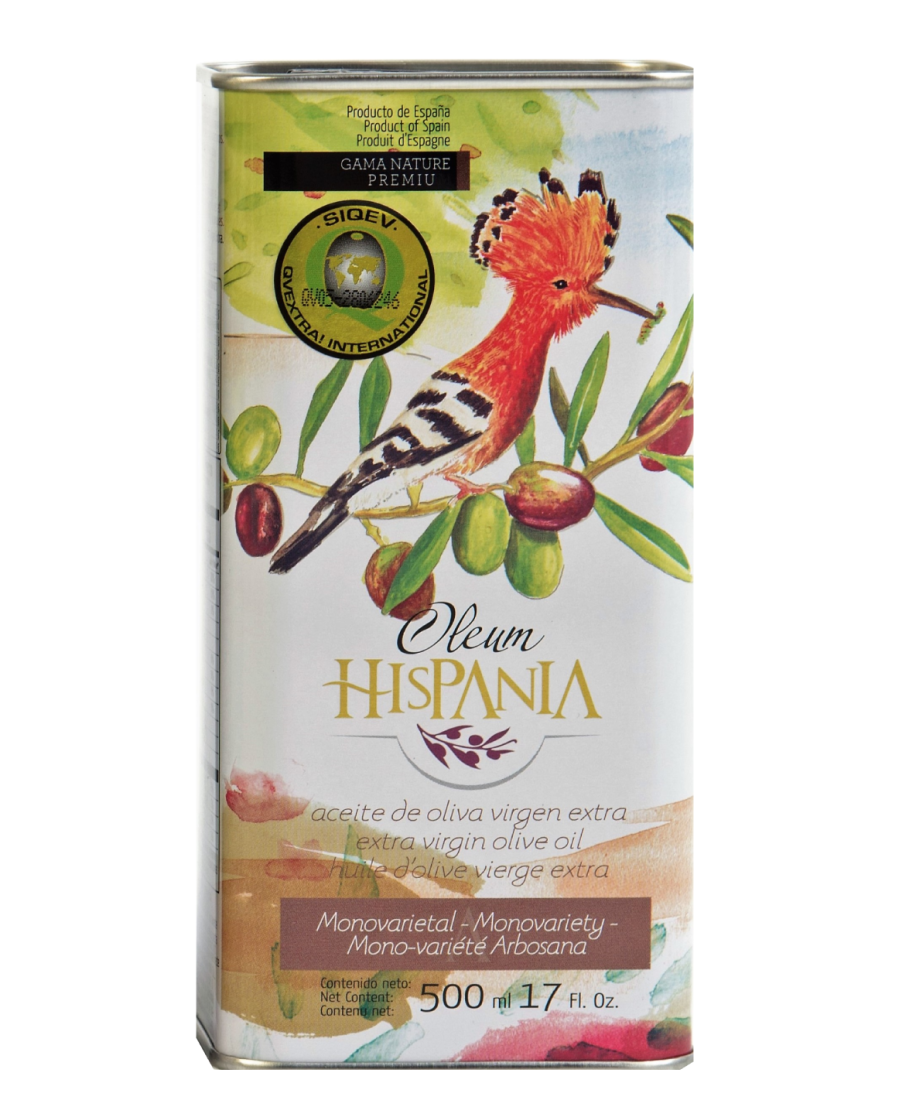 Oleum Hispania Nature Premium Arbosana Tin 500 ml. - Oliva Oliva