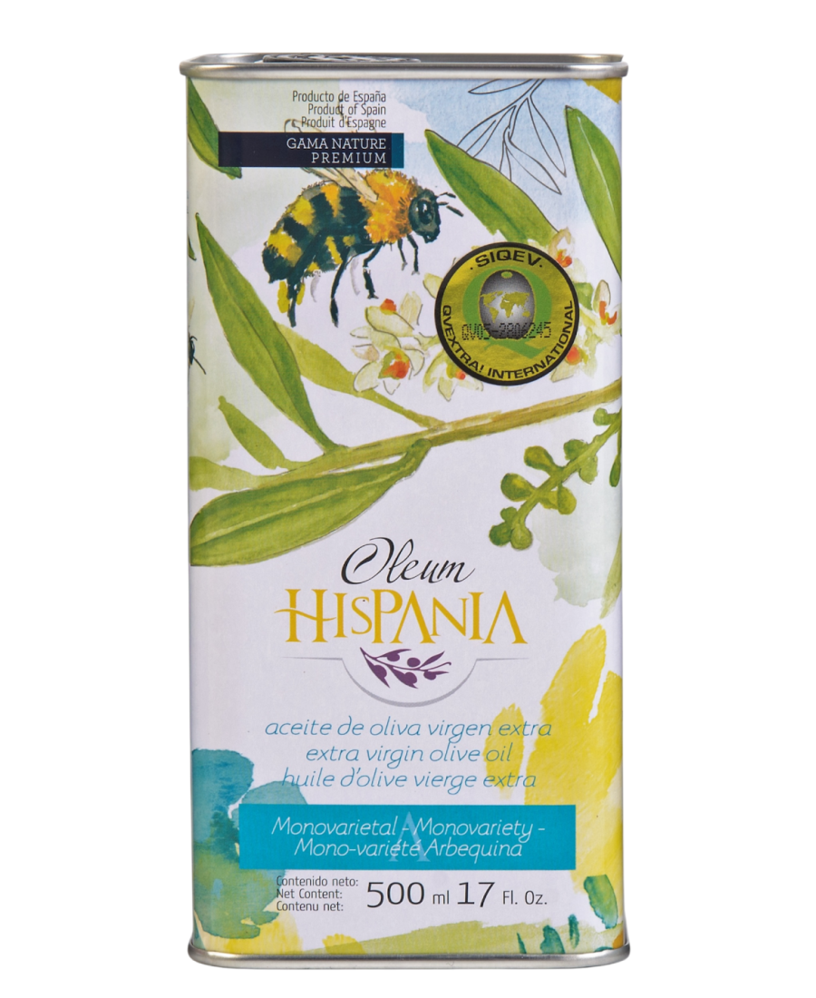 Oleum Hispania Nature Premium Arbequina Bidon 500 ml. - Oliva Oliva