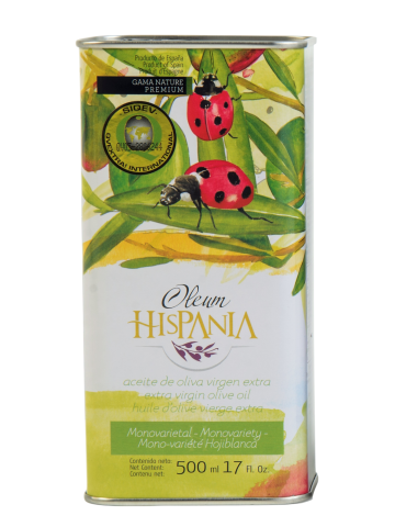 Oleum Hispania Nature Premium Hojiblanca Tin 500 ml. - Oliva Oliva