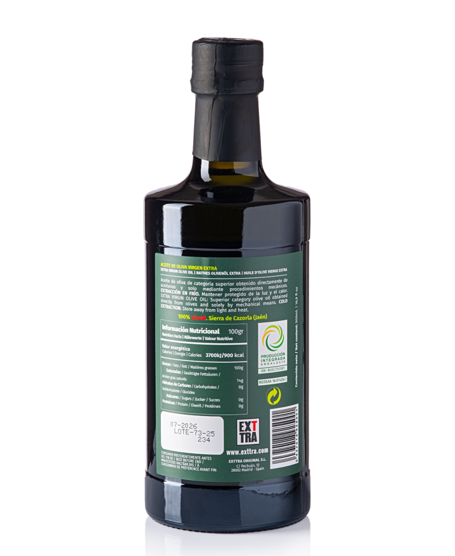 Exttra Original Botella de vidrio 500 ml. - Oliva Oliva