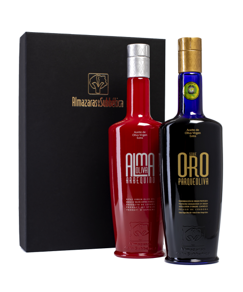Geschenkbox Parqueoliva Serie Oro und Almaoliva Arbequina - OlivaOliva
