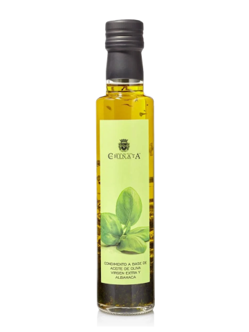 La Chinata EVOO Basilikumgeschmack Glasflasche 250 ml. - Oliva Oliva