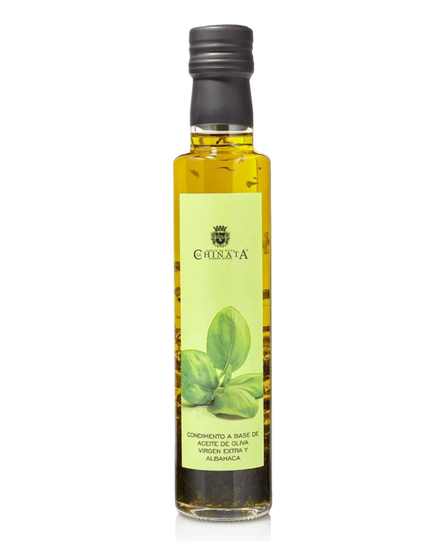 La Chinata Basil Flavoured EVOO Glass bottle 250 ml. - Oliva Oliva