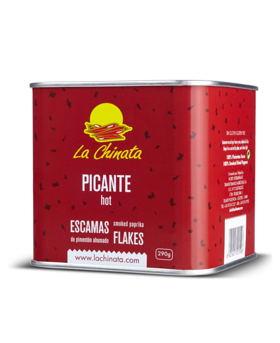 La Chinata Hot Smoked Paprika Flakes Tin 290 gr. - Oliva Oliva