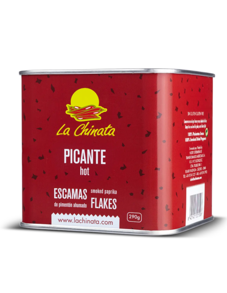 La Chinata Flocons de Paprika Fumé Piquant Boîte 290 gr. - Oliva Oliva