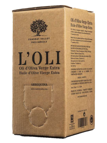 Cuadrat Valley L'Oli Arbequina Bag in Box 5L - Oliva Oliva