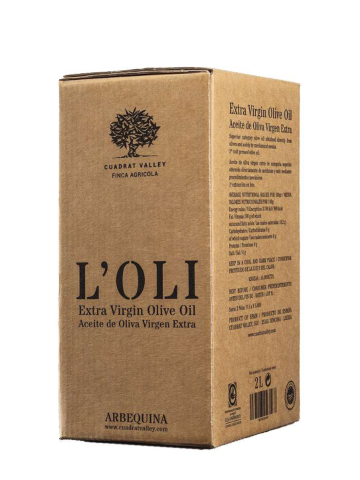 Cuadrat Valley L'Oli Arbequina Bag in Box 2L - Oliva Oliva 2