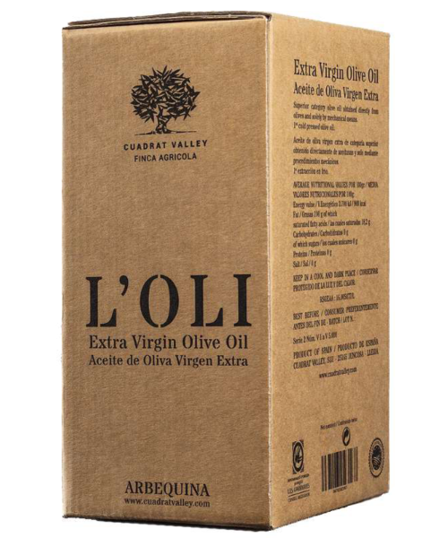 Cuadrat Valley L'Oli Arbequina Bag in Box 5L - Oliva Oliva