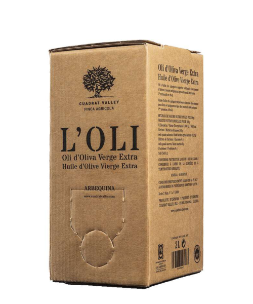 Cuadrat Valley L'Oli Arbequina Bag in Box 2L - Oliva Oliva
