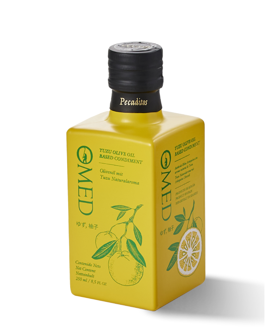 OMED Arbequina Yuzu Glass bottle 250 ml. - Oliva Oliva