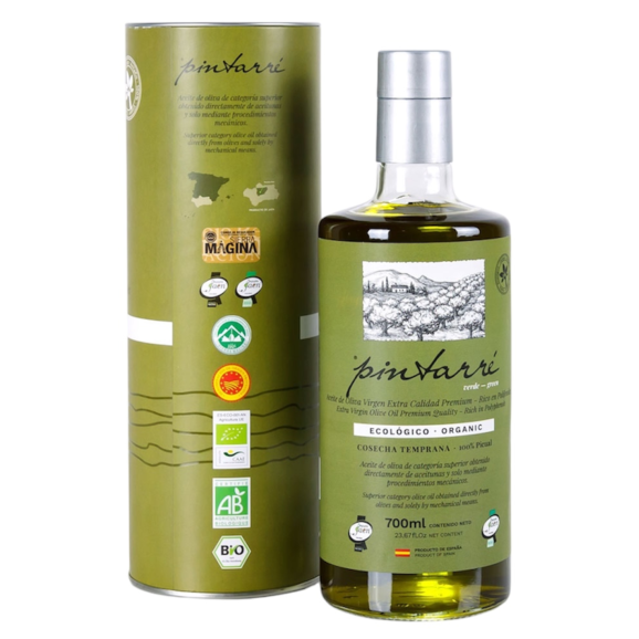 Pintarré Vert BIO Récolte précoce Étui 700 ml. - Oliva Oliva
