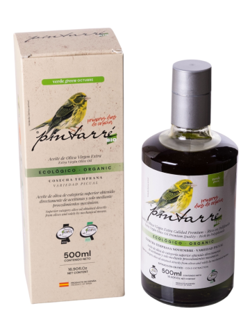 Pintarré Vert BIO Récolte précoce Étui 500 ml. - Oliva Oliva