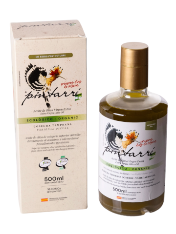 Pintarré Non filtrée BIO Récolte précoce Étui 500 ml. - Oliva Oliva