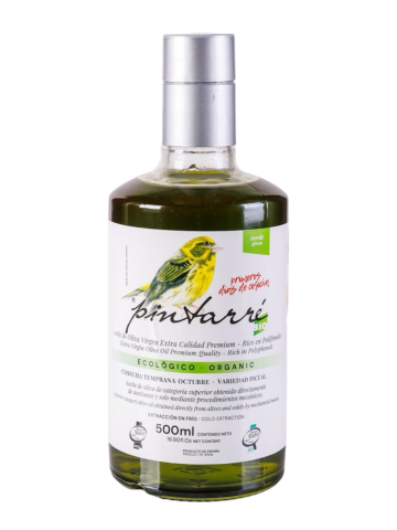 Pintarré Vert BIO Récolte précoce 500 ml. - Oliva Oliva