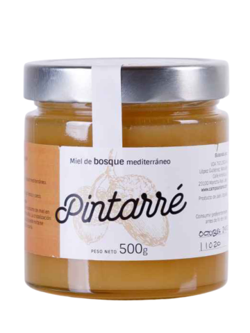 Pintarré Miel Ecológica de Bosque Mediterráneo 500 gr. - Oliva Oliva