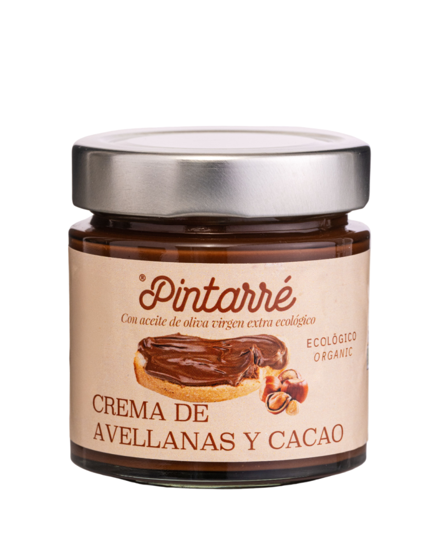 Pintarré Crema de Cacao y Avellanas con AOVE 220 gr. - Oliva Oliva