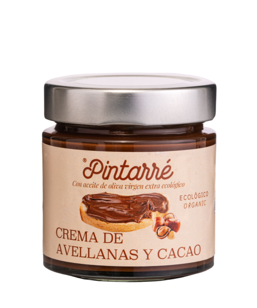 Pintarré Crema de Cacao y Avellanas con AOVE 220 gr. - Oliva Oliva