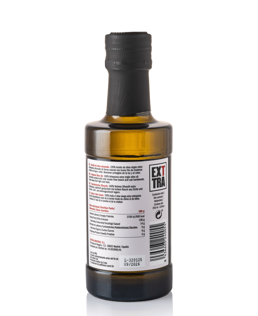 Exttra Geräuchertes Olivenöl Arbequina 250 ml. - Oliva Oliva