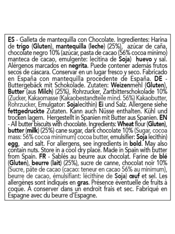 Abbye Biscuits Sablés au beurre aux chocolat 140 gr. - Oliva Oliva 2