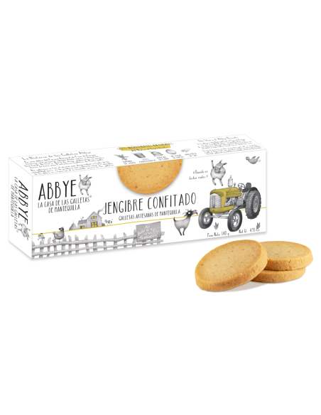 Abbye Biscuits Sablés au beurre aux gingembre confit - Oliva Oliva