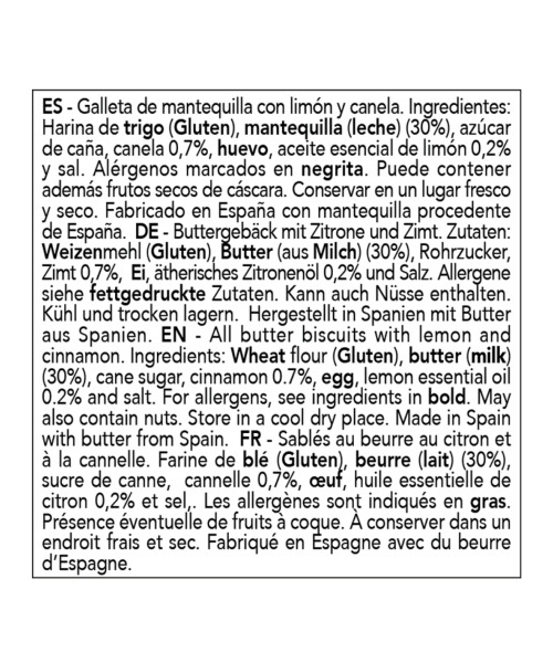 Abbye Biscuits Galletas Mantequilla con Limón y Canela - Oliva Oliva