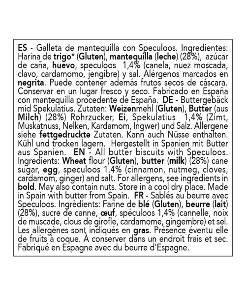 Abbye Biscuits Sablés au beurre avec Spéculoos 140 gr. - Oliva Oliva