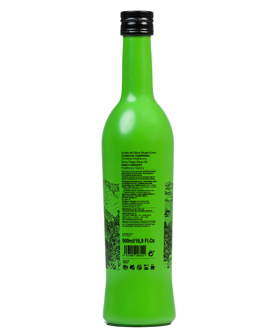 Sierra Oliva Hojiblanca Glasflasche 500 ml. - Oliva Oliva