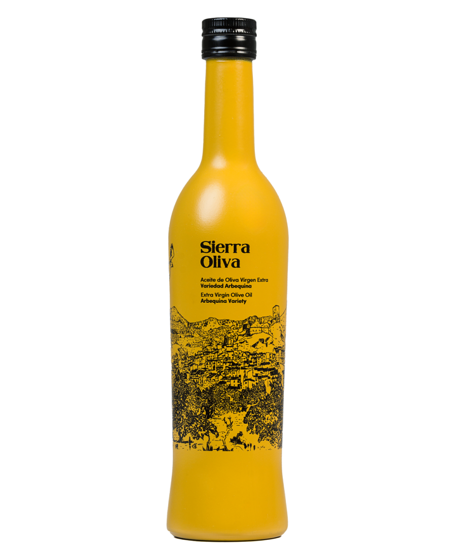 Sierra Oliva Arbequina Botella de vidrio 500 ml. - Oliva Oliva