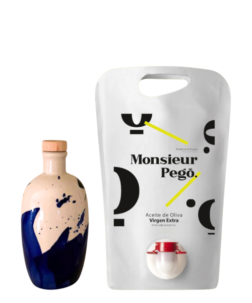 Monsieur Pegó Bouteille 250 ml. + Récipient refill 1,5L - Oliva Oliva