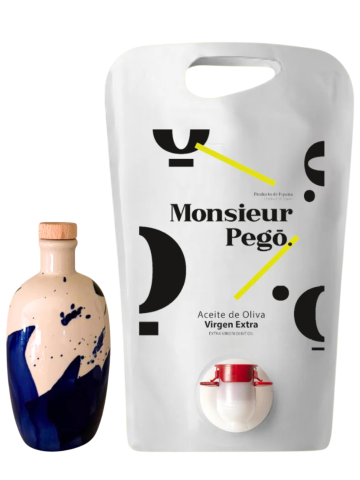 Monsieur Pegó Bottle 250 ml. + Refill container 3L - Oliva Oliva