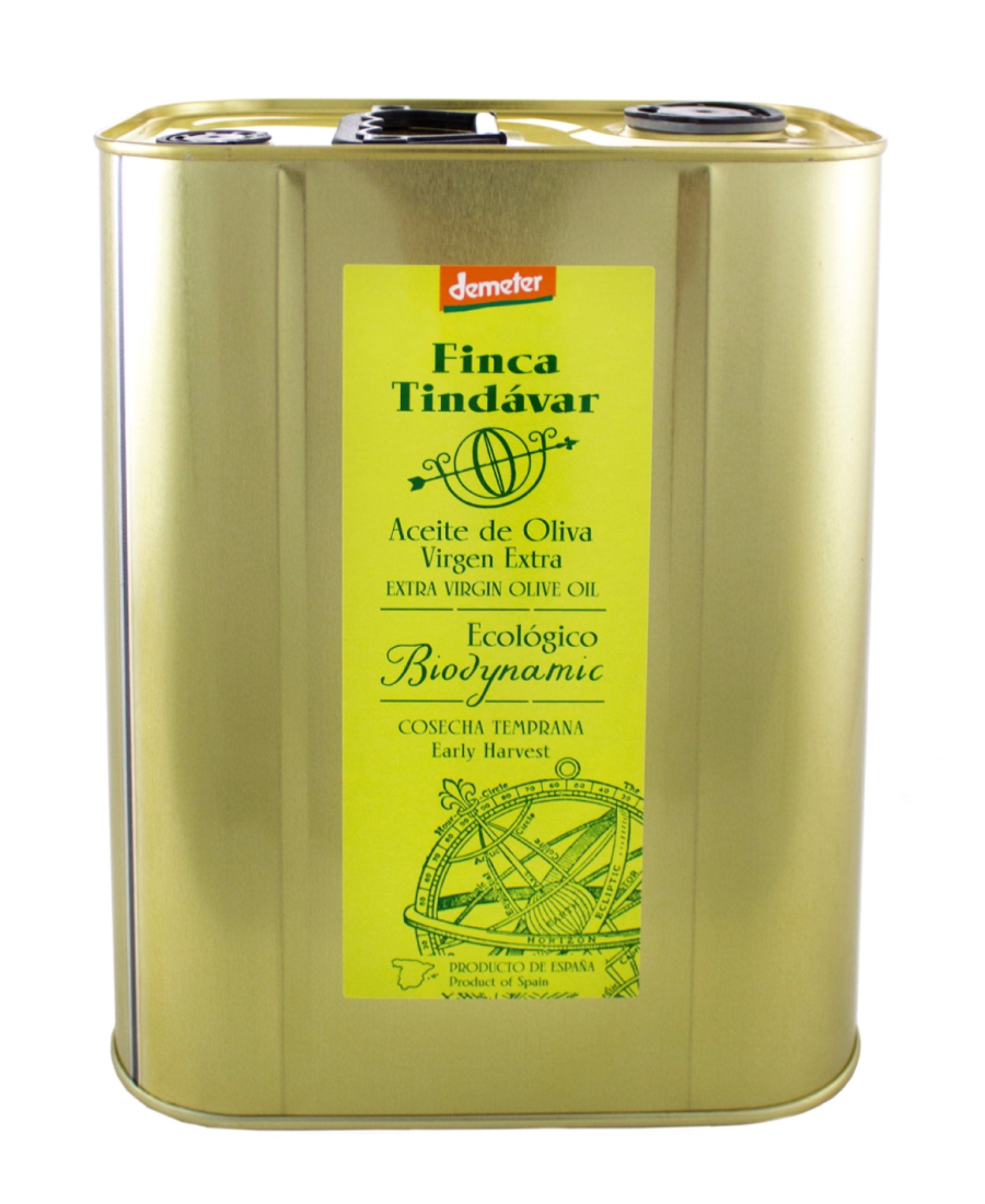 Finca Tindávar Picual Ecológico y Biodinámico 3L - Oliva Oliva