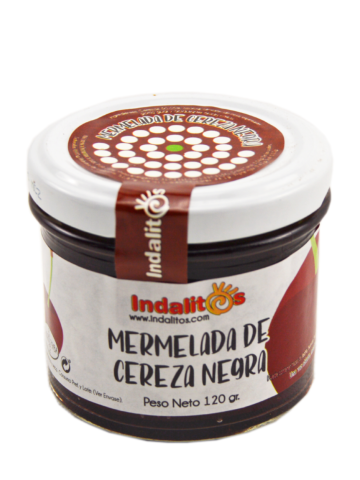 Indalitos Konfitüre aus Schwarzkirsche Glas 120 gr. - Oliva Oliva
