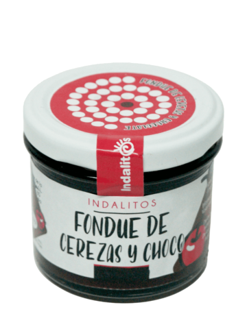 Indalitos Kirschen und Kakao Fondue Glas 120 gr. - Oliva Oliva