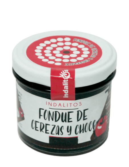Indalitos Cherry and Cocoa Fondue Glass jar 120 gr. - Oliva Oliva