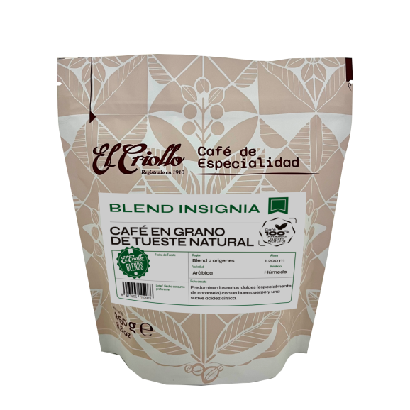 El Criollo Café 100% Arábica Mezcla Tradición Grano 250 gr. - Oliva Oliva