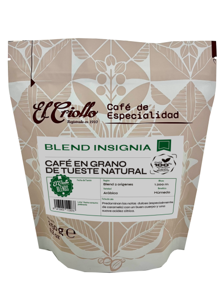 El Criollo Café 100% Arábica Mezcla Tradición Grano 250 gr. - Oliva Oliva