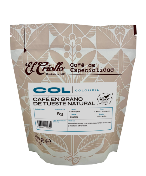El Criollo Kolumbianische Kaffeebohnen Paket 250 gr. - Oliva Oliva