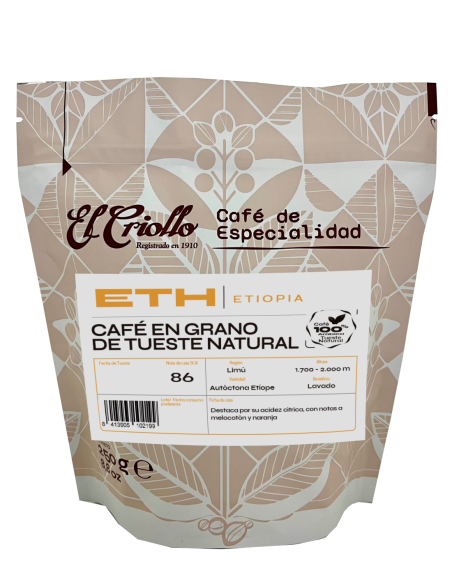 El Criollo Äthiopischer Bohnenkaffee Paket 250 gr. - Oliva Oliva