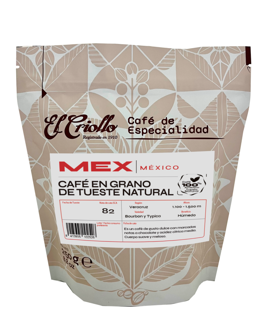 El CriolloMexican Coffee Beans Packet 250 gr. - Oliva Oliva