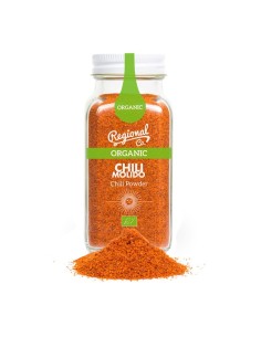 Regional Co. Organic Hot Chilli Powder Glass jar 70 gr. - Oliva Oliva