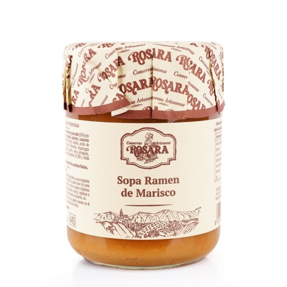 Conservas Artesanas Rosara Seafood Ramen Soup - Jar 445 ml.