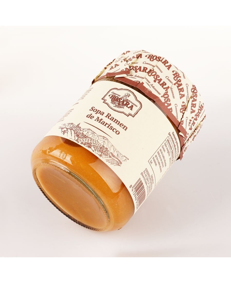 Conservas Artesanas Rosara Soupe Ramen de Fruits de Mer - Pot 445 ml.