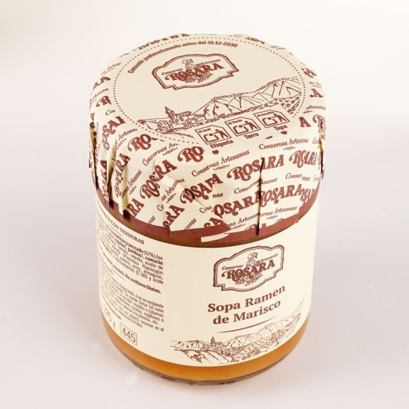 Conservas Artesanas Rosara Seafood Ramen Soup - Jar 445 ml.