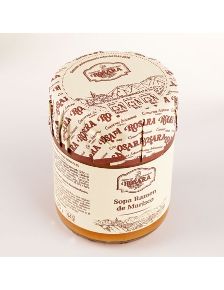Conservas Artesanas Rosara Seafood Ramen Soup - Jar 445 ml.