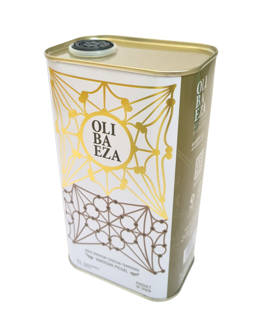 Olibaeza Premium Picual Tin 1L  - Oliva Oliva