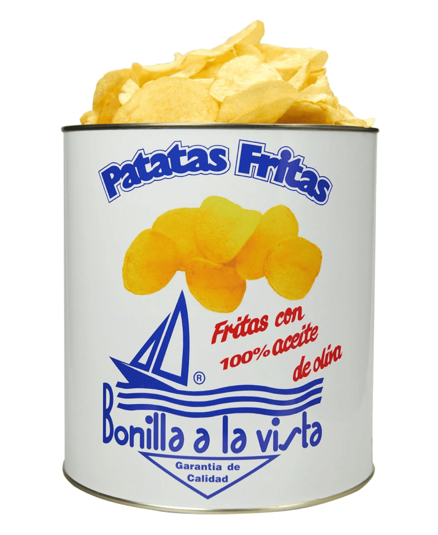 Bonilla a la Vista Chips mit Olivenöl Blechdose 500 gr. - Oliva Oliva